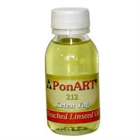 Ponart Ağartılmış Keten Yağı (Lukas Bleached Linseed Oil) 100 ml.