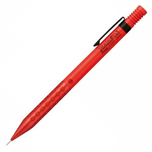 Pentel Smash Q1000 0.3 mm Mekanik Kurşun Kalem Kırmızı Q1003-PL6