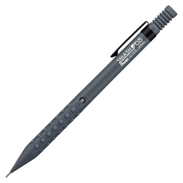 Pentel Smash Q1000 0.5 mm Mekanik Kurşun Kalem Gri Q1005-N