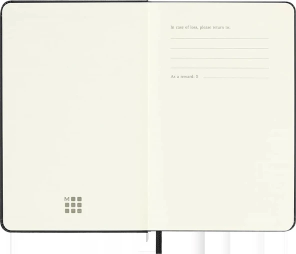 Moleskine Sert Kapak Düz Defter Cep Boy 9x14 cm 192 Sayfa Siyah - 5