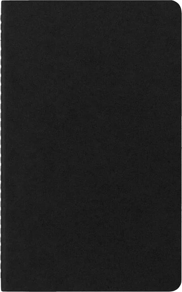 Moleskine Chaier 3lü Günlük Defter Çizgili L Boy 13x21 cm 80 Sayfa Siyah - 7