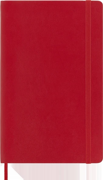 Moleskine Yumuşak Kapak Çizgili Defter L Boy 13x21 cm 192 Sayfa Kırmızı - 6