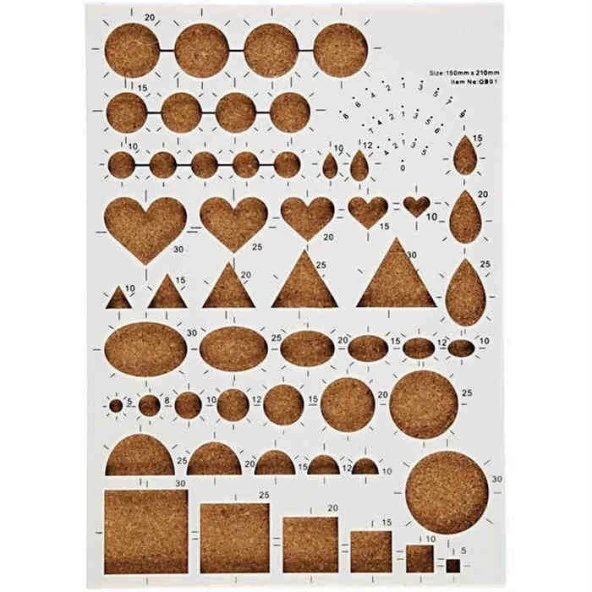 Art & Art Quilling Şekiller Şablonu ürün görseli