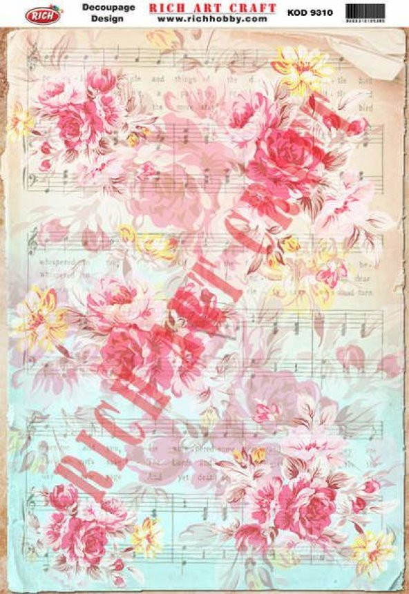 Rich Dekopaj Kağıdı 33x48 cm. 9310