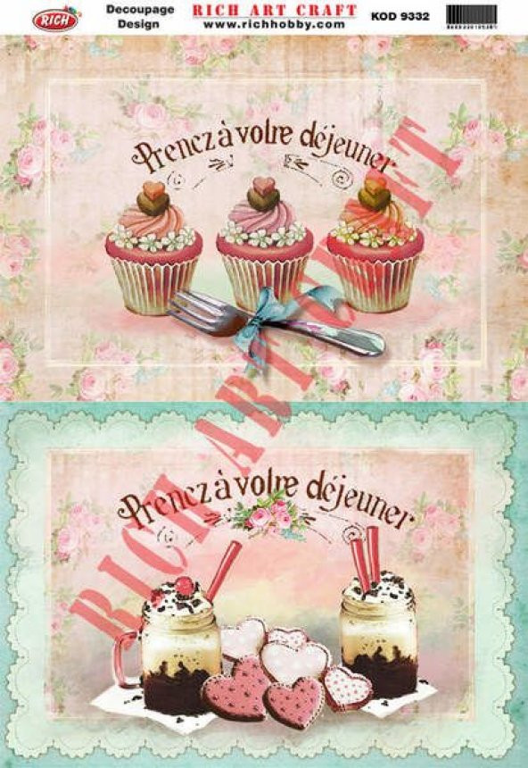 Rich Dekopaj Kağıdı 33x48 cm. 9332 ürün görseli