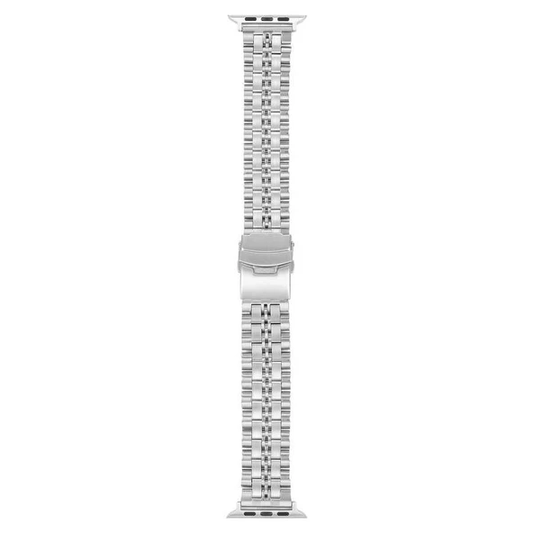 Gpack Apple Watch 4 5 40mm Kordon Mat Parlak Şerit Bakla Desenli Krd54 - 5