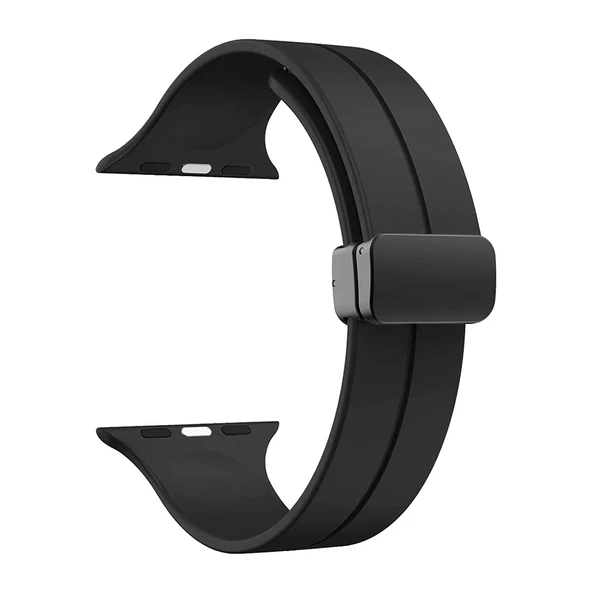 Gpack Apple Watch 4 5 44mm Kordon Ayalanabilir Mıknatıslı Mat Silikon Krd84