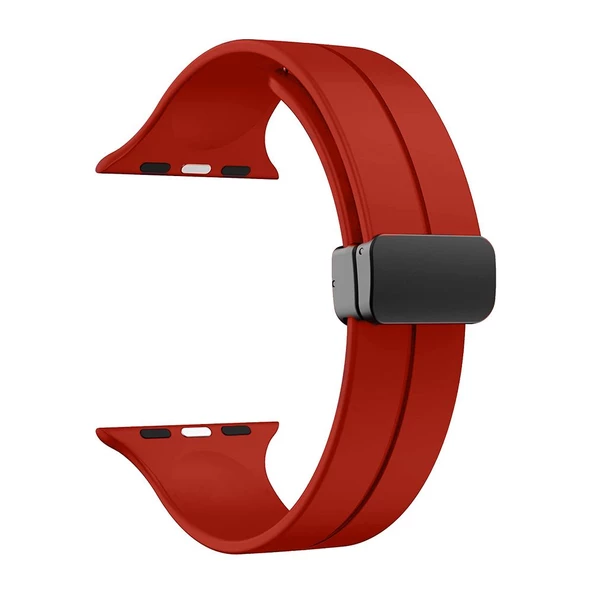 Gpack Apple Watch Ultra Kordon Ayalanabilir Mıknatıslı Mat Silikon Krd84 - 6