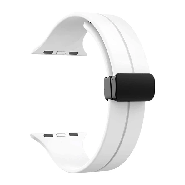 Gpack Apple Watch Ultra Kordon Ayalanabilir Mıknatıslı Mat Silikon Krd84 - 10