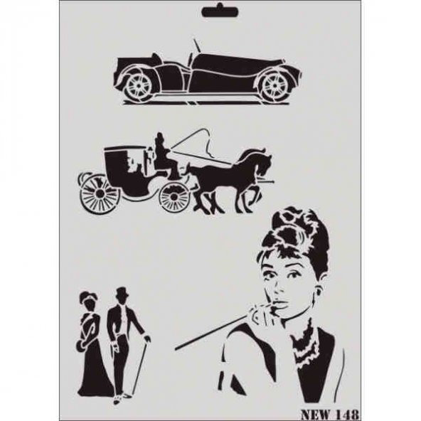 Rich Stencil Boyama Şablonu 25x35 cm. NEW-148