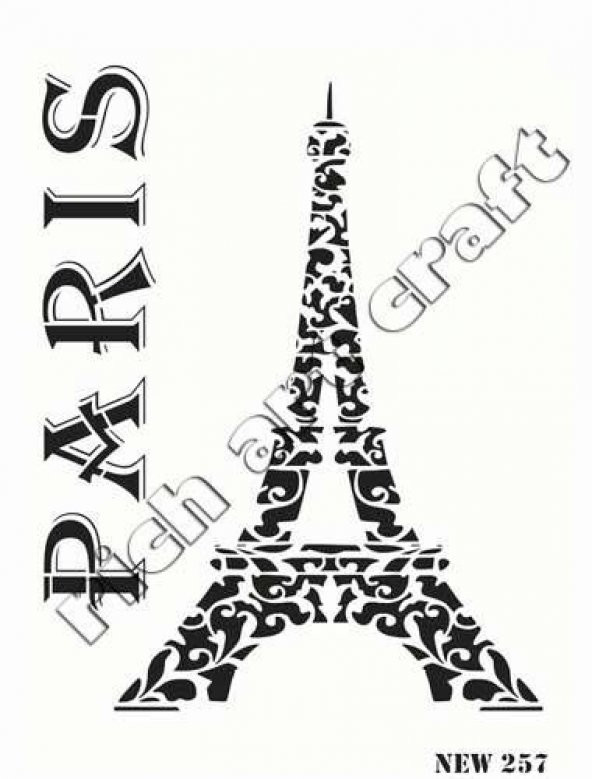 Rich Stencil Boyama Şablonu 25x35 cm. NEW-257