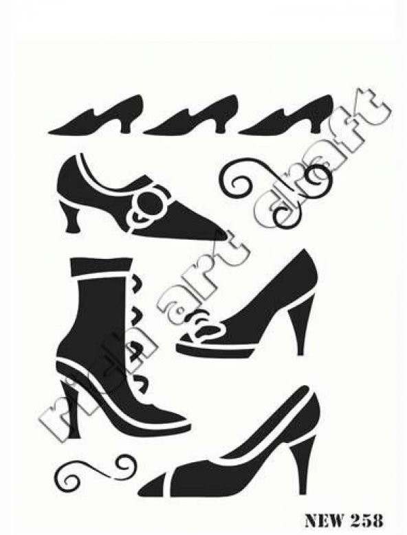 Rich Stencil Boyama Şablonu 25x35 cm. NEW-258