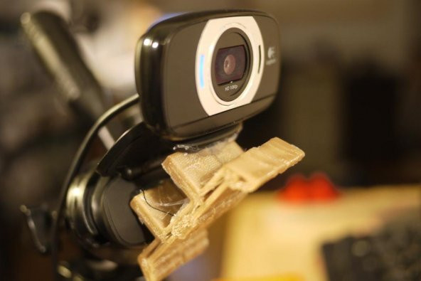 Eğimli Kamera Kaydırıcı Web Kamerası Kartı Plastik Aparat