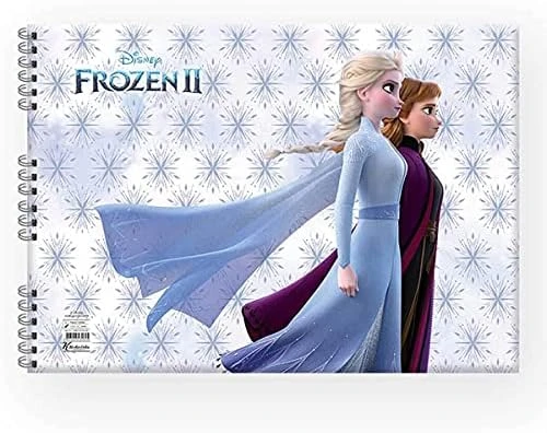 Keskin Color Frozen II 25x35cm 15yp Spiralli Resim Defteri / 300215-92 - Resim 2