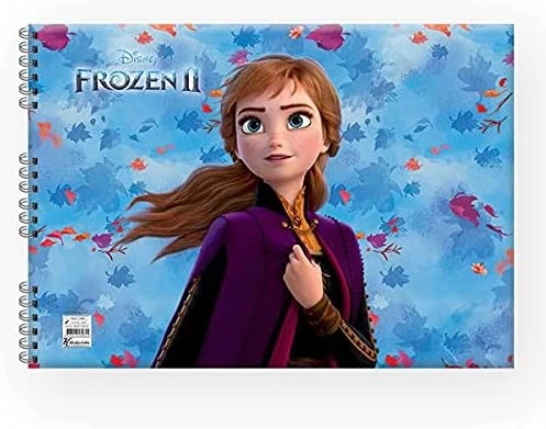 Keskin Color Frozen II 25x35cm 15yp Spiralli Resim Defteri / 300215-92 - Resim 4