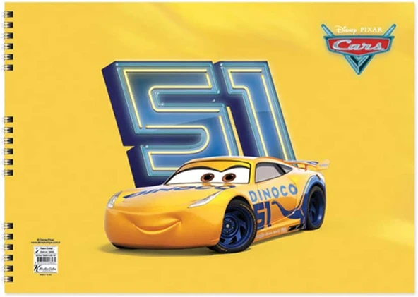 Keskin Color Cars 25x35cm 15yp Spiralli Resim Defteri / 300215-33