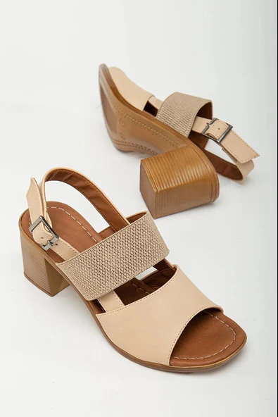 Papuç Sepeti Frzn-2894 Kadın 7 Cm Topuklu Yazlık Ayakkabı - Resim 9