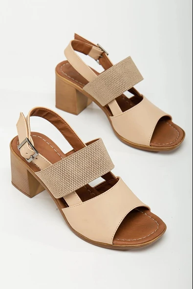 Papuç Sepeti Frzn-2894 Kadın 7 Cm Topuklu Yazlık Ayakkabı - Resim 8