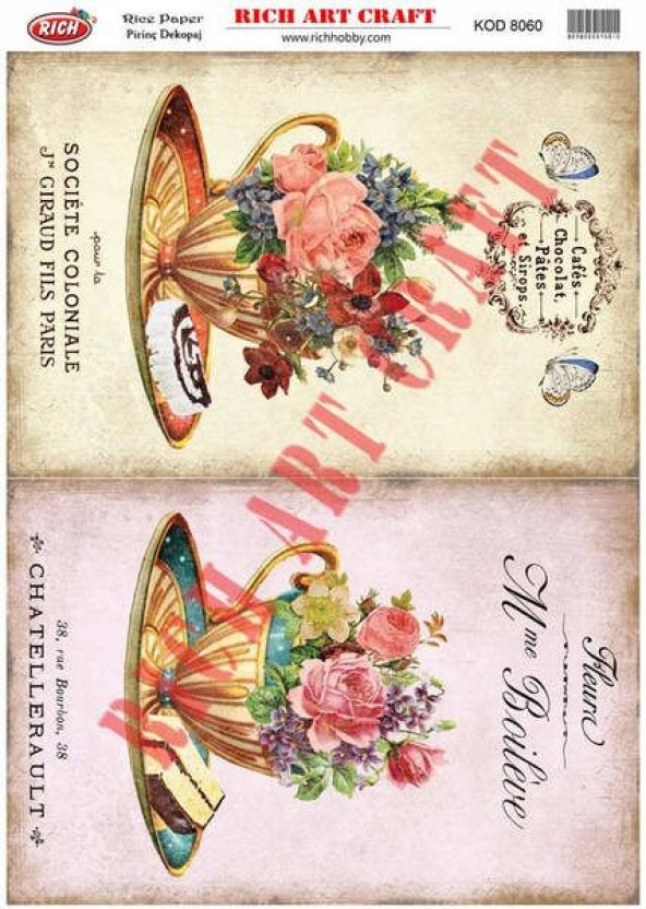 Rich Pirinç Dekopaj Kağıdı Model 8060