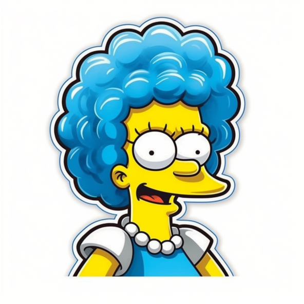 Sticker Master Simpsons Motorsiklet, Kask,Laptop Ve Araç Sticker Çıkartma Etiket 12 Adet 10 Ar Cm - Resim 3