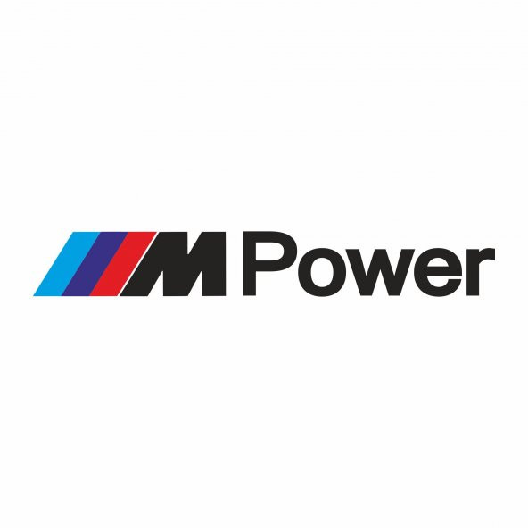 Sticker Master Bmw M Power Sticker Oto Motor Etiket Siyah 25 Cm