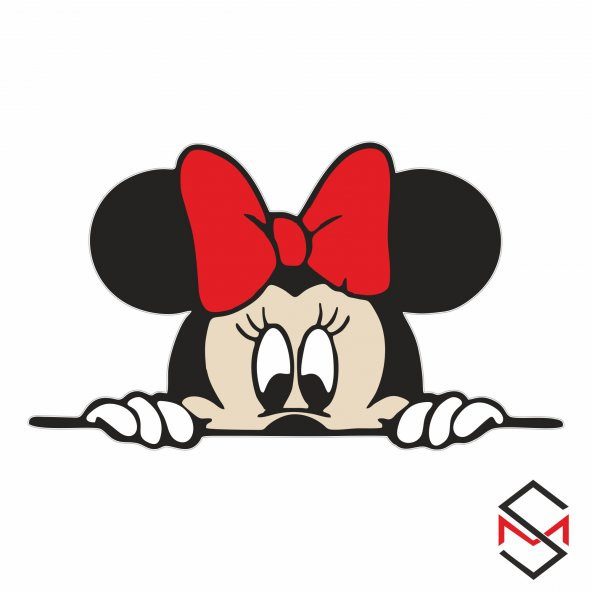 Sticker Master Mickey Mouse Sticker Oto Motor Laptop Pc Duvar 14x8  Cm