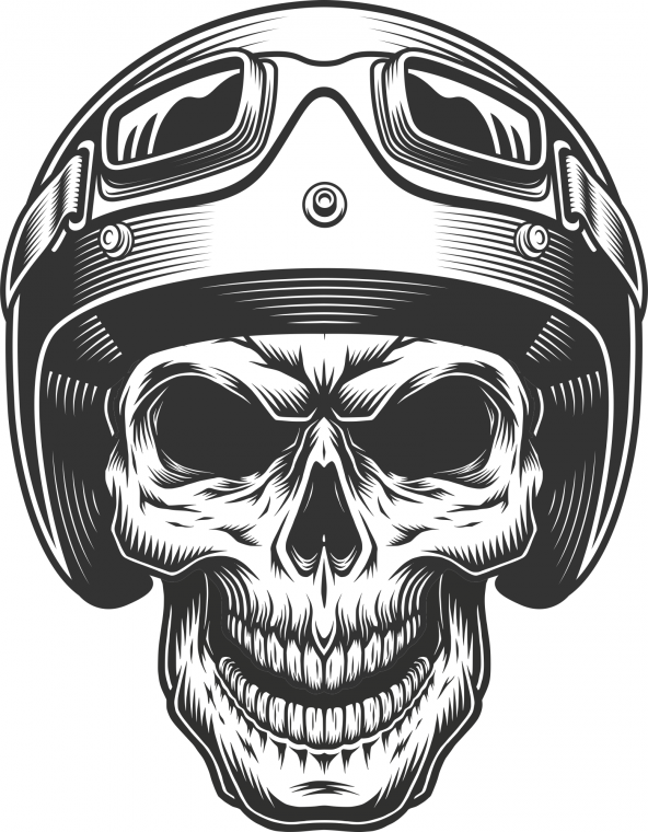 Skull Motor Kask Kurukafa Gözlük  Sticker Etiket Çıkartma Pc Laptop Araba Oto Motor ürün görseli