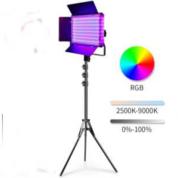 Deyatech 50W RGB LED Video ışık stüdyo ışıkları fotoğraf ışıkları Video konferans Youtube