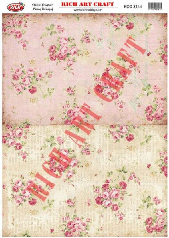 Rich Pirinç Dekopaj Kağıdı Model 8144 ürün görseli