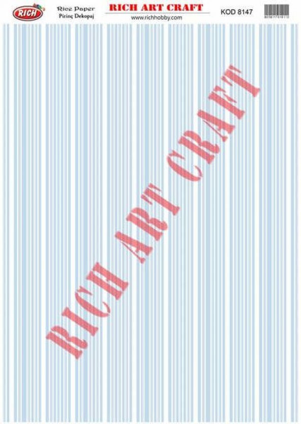 Rich Pirinç Dekopaj Kağıdı Model 8147 ürün görseli 1