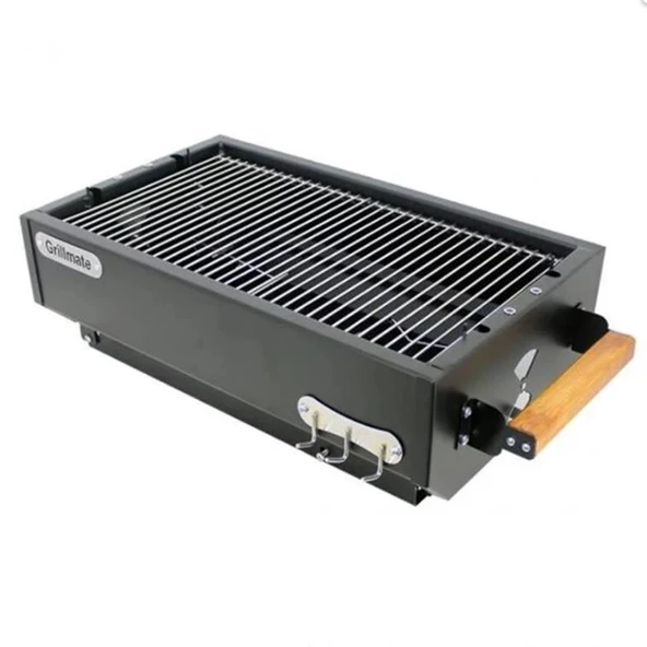 Grillmate GM60KA Asansörlü Döküm Izgaralı Katlanır Barbekü Mangal - 4