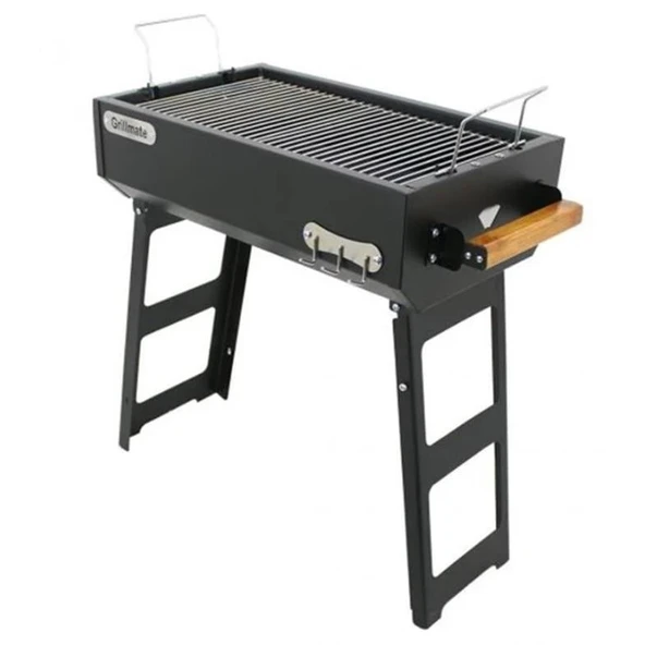 Grillmate GM60KA Asansörlü Döküm Izgaralı Katlanır Barbekü Mangal