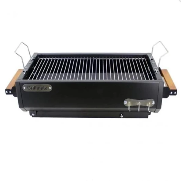 Grillmate GM60KA Asansörlü Döküm Izgaralı Katlanır Barbekü Mangal - 3