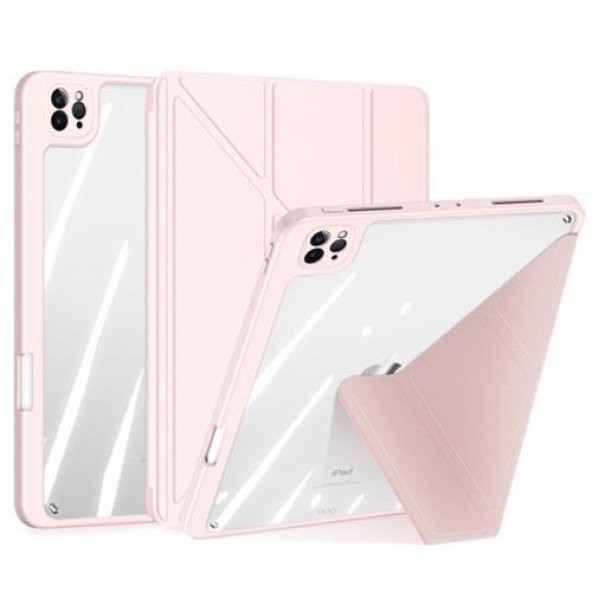 Coofbe Kalem Yerli Standlı Şeffaf Arka Kapak iPad Pro 12.9 Kılıf Tablet Kılıfı Manyetik iPad Pro 12.9 2022-2021-2020-2018 - 6