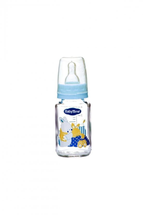 Baby Time Bt074 Klasik Cam Biberon 125 Ml - Mavi