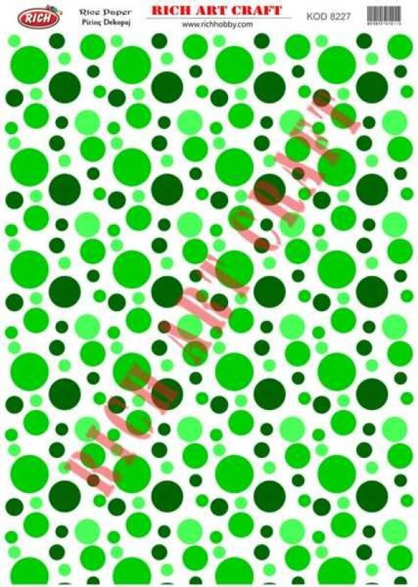 Rich Pirinç Dekopaj Kağıdı Model 8227