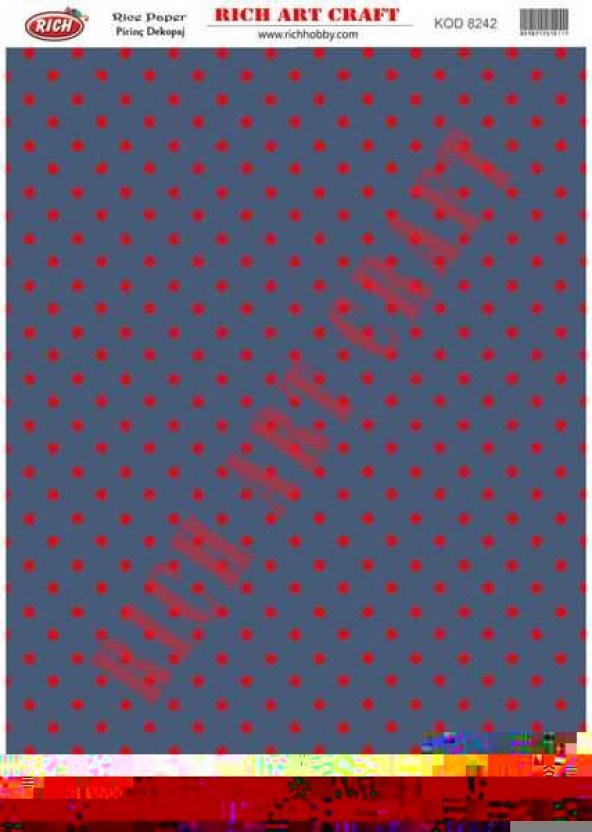 Rich Pirinç Dekopaj Kağıdı Model 8242 ürün görseli 1