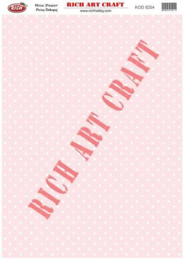 Rich Pirinç Dekopaj Kağıdı Model 8254 ürün görseli
