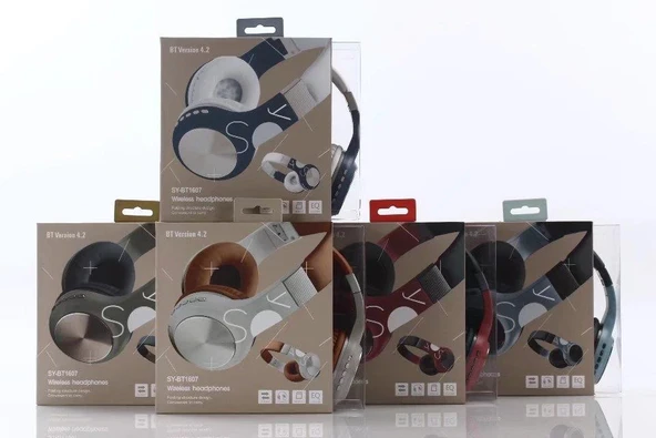 SY BT-1607 Kulaküstü Bluetooth Kulaklık Yeşil - 4