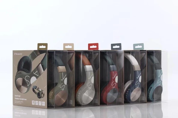 SY BT-1607 Kulaküstü Bluetooth Kulaklık Yeşil - 3