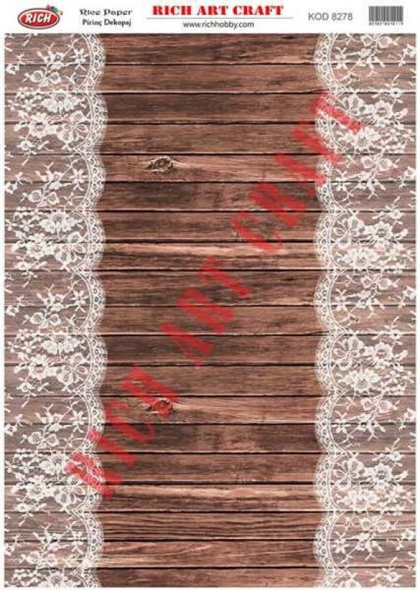 Rich Pirinç Dekopaj Kağıdı Model 8278