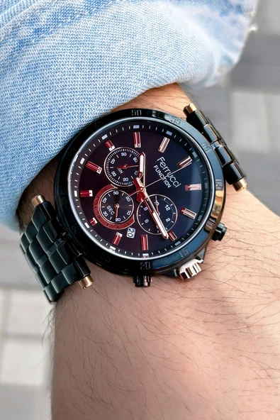 Ferrucci Function FCF.13406FM.02 Multi-Fonksiyon Erkek Kol Saati - Resim 2