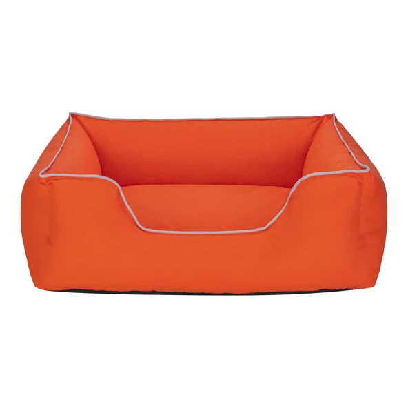 Pet Comfort Alpha  Köpek Yatağı Turuncu w Beyaz Biye M 80x65cm ürün görseli