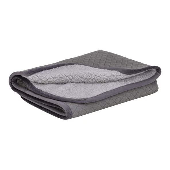 Pet Comfort Lodix Mirinda Gri Kedi ve Köpek Battaniyesi S 50x70cm - Resim 3