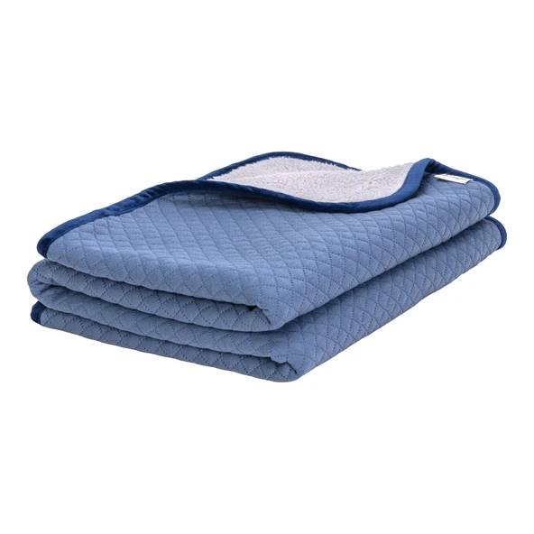 Pet Comfort Lodix Mirinda Mavi Köpek Battaniyesi M 70x100cm - Resim 2