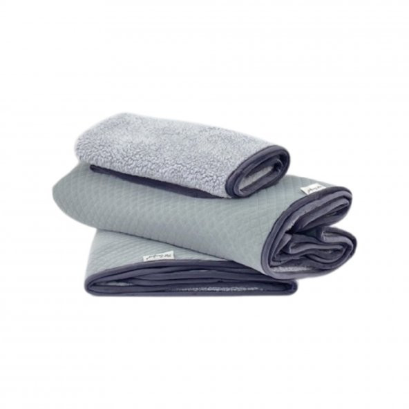 Pet Comfort Lodix Mirinda Gri Köpek Battaniyesi L 100x150cm ürün görseli