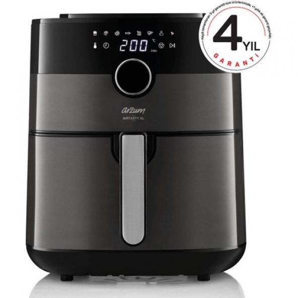 Arzum AR2074-G Airtasty Air Fryer Gümüş Sıcak Hava Fritözü - 2