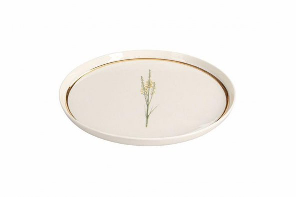 Porland Botanical Desen2 Düz Tabak 21 cm 04ALM005042 - Resim 3