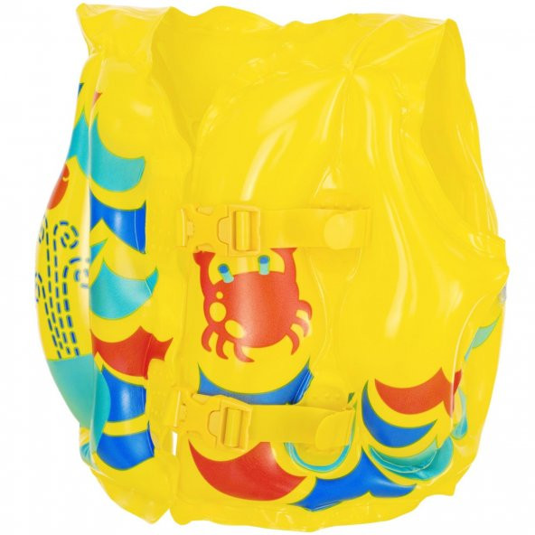Telvesse 3-6 Yaş Çocuk Yüzme Yeleği Şişme Yüzücü Havuz Yelek Can Yeleği Sarı 41x30 cm - 4