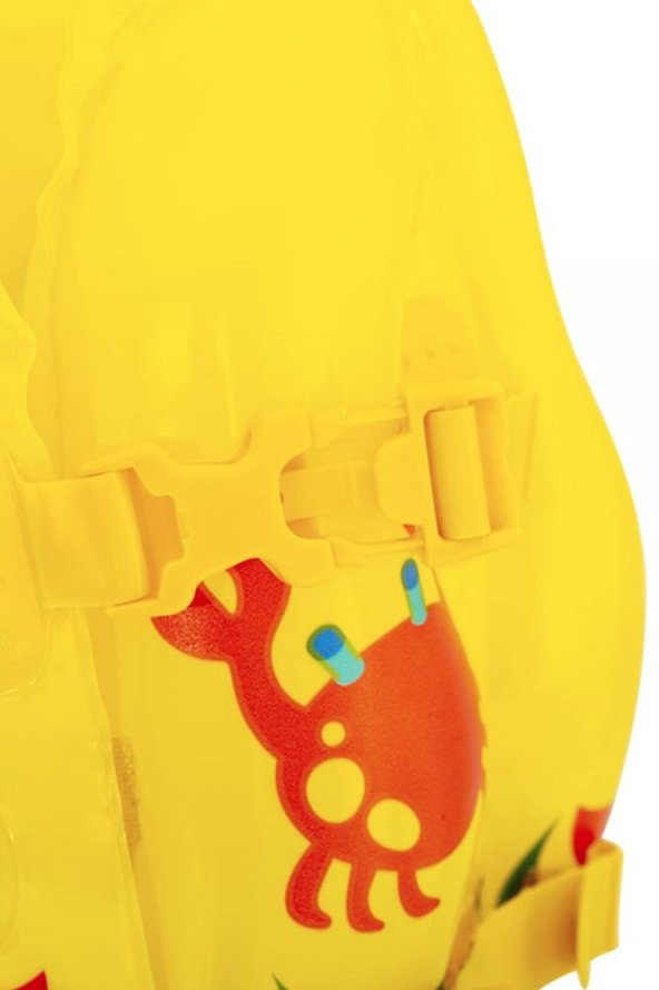 Telvesse 3-6 Yaş Çocuk Yüzme Yeleği Şişme Yüzücü Havuz Yelek Can Yeleği Sarı 41x30 cm - 7